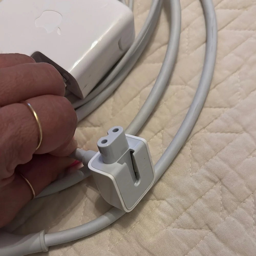 Apple White Charging Cable and Adapter